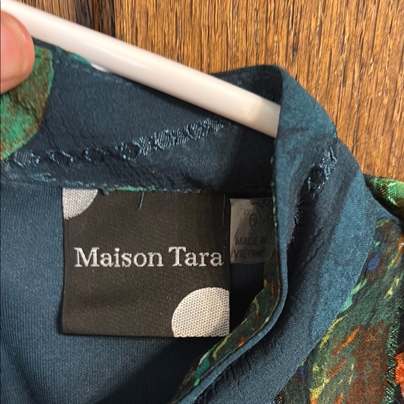 Not for sell! Sold in a trade! 
Floral Maxi Dress - Teal and Orange - Picture 7 of 7